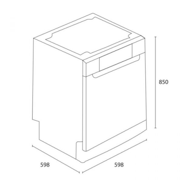 Lave Vaisselle FOCUS 13 Couverts F503 - Blanc – Image 2